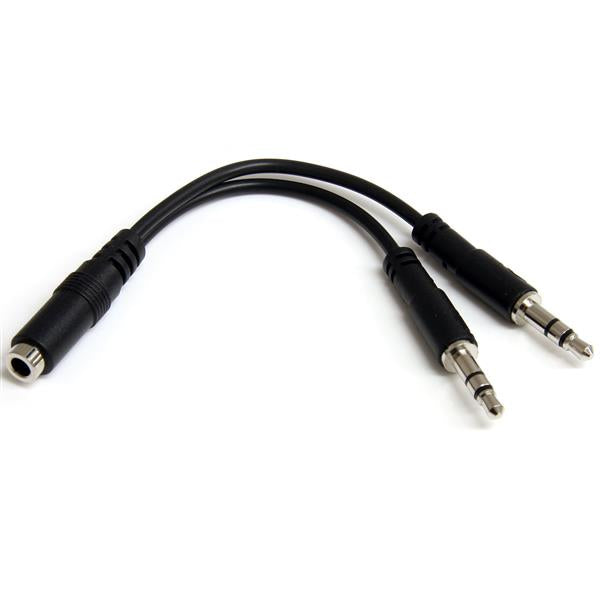 StarTech.com 3,5 mm 4-polig till 2x 3-polig 3,5 mm headsetsplitteradapter