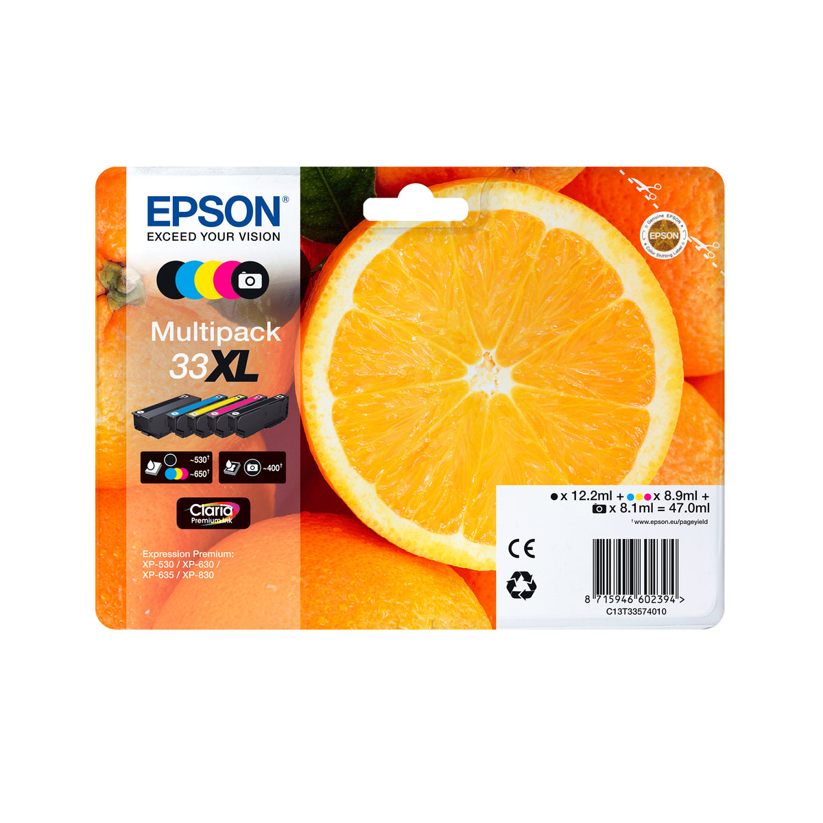 Epson Oranges 33XL Apelsiner