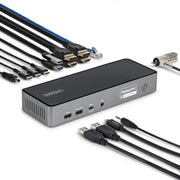 StarTech.com USB-C-dockningsstation för tre bildskärmar