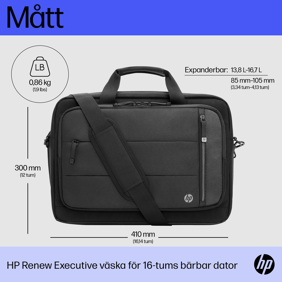 HP Renew Executive väska för 16 tum