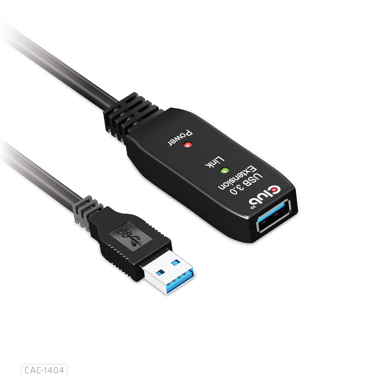 CLUB3D CAC-1404 USB-kablar USB 3.2 Gen 1 (3.1 Gen 1) 5 m USB A 5 Gbit/s Svart