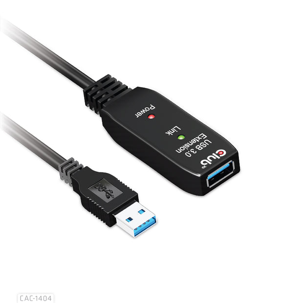 CLUB3D CAC-1404 USB-kablar USB 3.2 Gen 1 (3.1 Gen 1) 5 m USB A 5 Gbit/s Svart