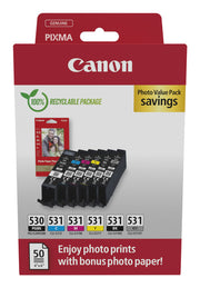 Canon PGI-530/CLI-531 PVP bläckpatroner Original Svart