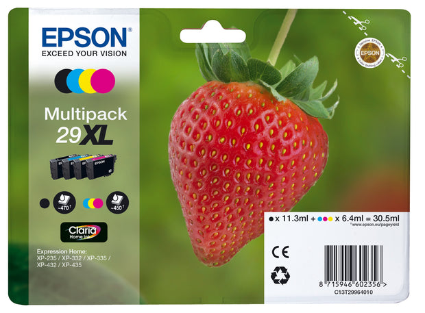 Epson Strawberry Multipack 4-colours 29XL Claria Home Ink