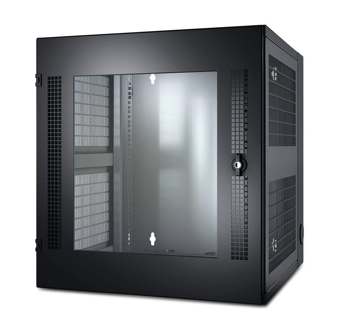 APC NetShelter WX Wall-Mount Enclosure 13U Glass Door Black Väggmonterad rack Svart