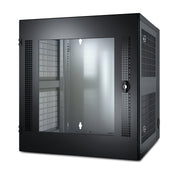 APC NetShelter WX Wall-Mount Enclosure 13U Glass Door Black Väggmonterad rack Svart