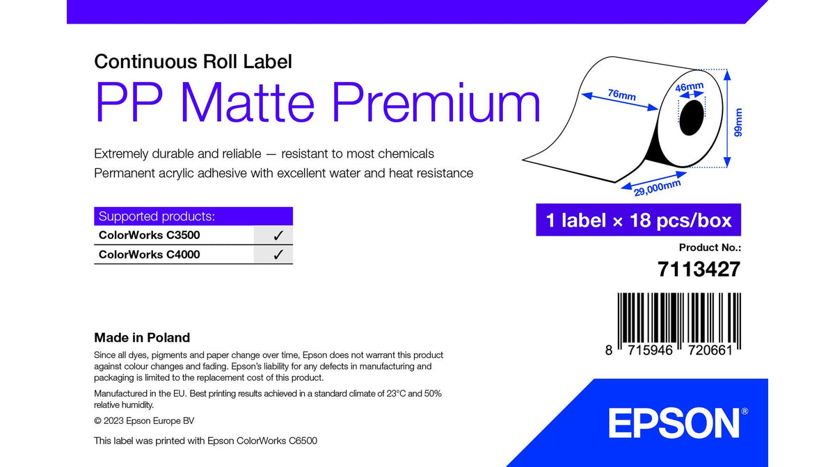 Epson PP Matte Label Premium