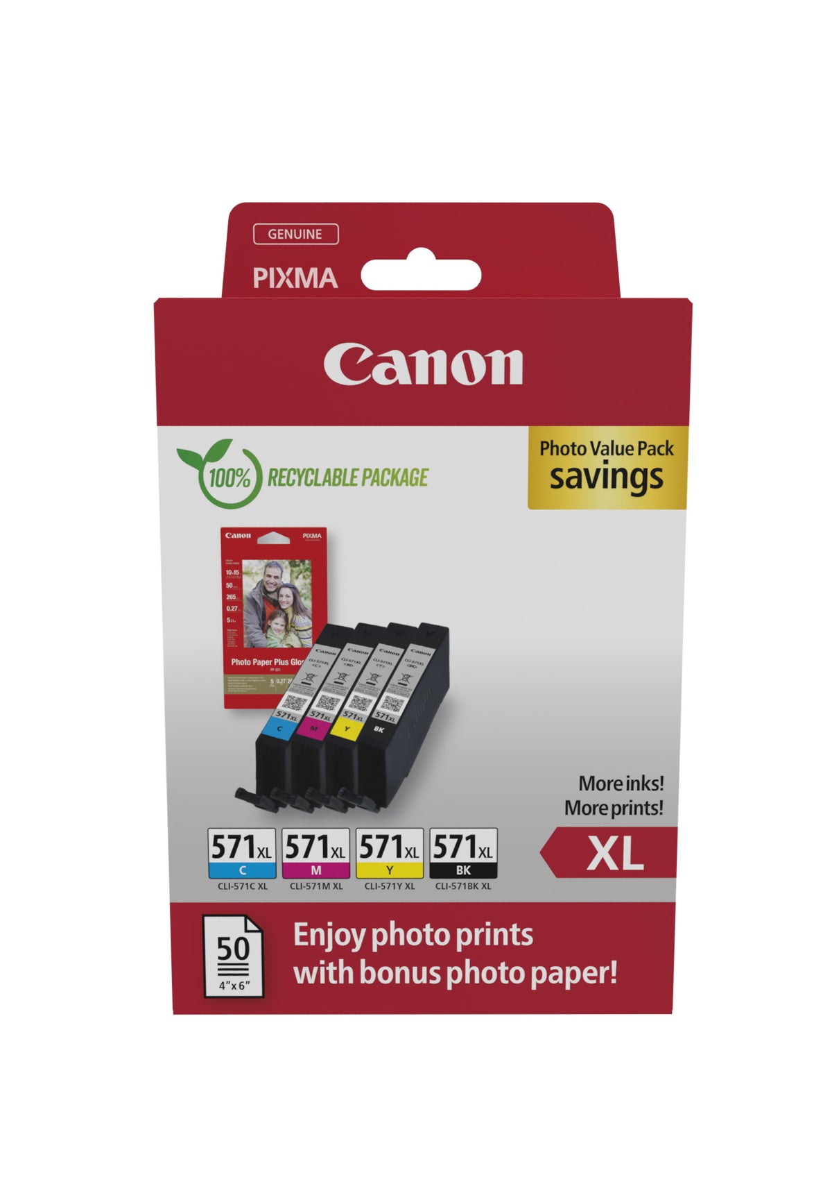 Canon 0332C006 bläckpatroner Original Hög (XL) avkastning Svart