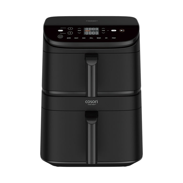 Cosori CAF-DC121-ADER Dubbel 10,8 l Fristående Varmluftsfritös Svart