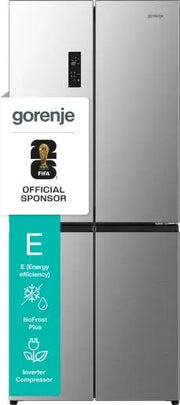 Gorenje NRM819E61X Kombinerad kyl/frys side-by-side Fristående 460 l Grå