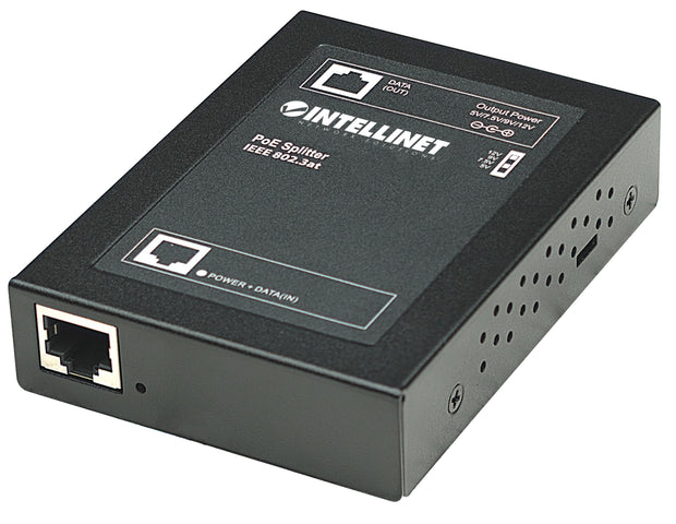 Intellinet 560443 nätverksdelare Strömförsörjning via Ethernet (PoE) stöd Svart