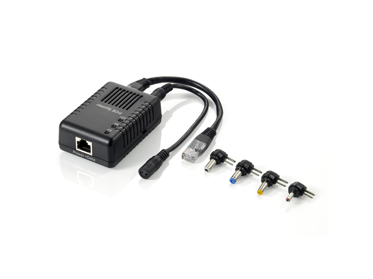 LevelOne POS-1002 nätverksdelare Strömförsörjning via Ethernet (PoE) stöd Svart