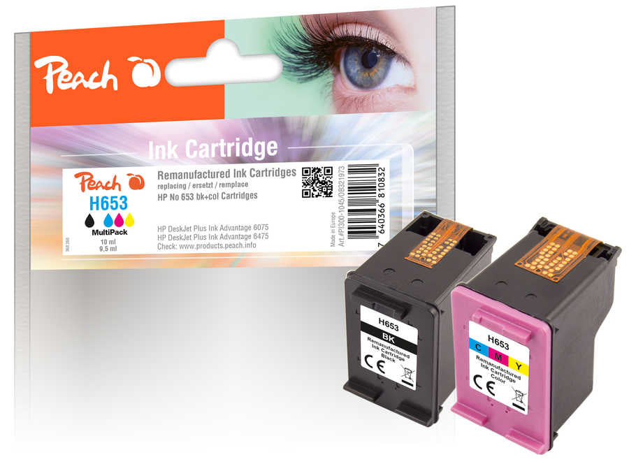 Peach PI300-1045 bläckpatroner Kompatibel Svart