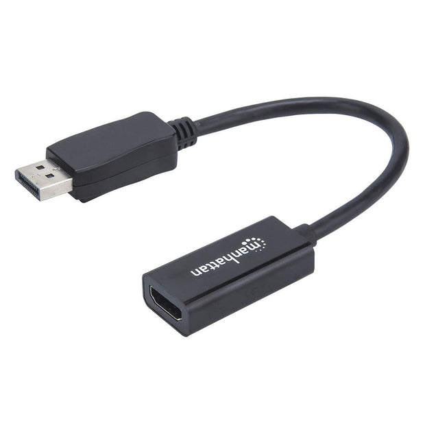 Manhattan 151634 videokabeladapter 0,15 m HDMI Typ A (standard) DisplayPort Svart