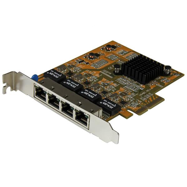 StarTech.com PCIe Gigabit-nätverkskortadapter med 4 portar