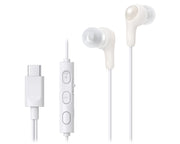 JVC HA-FR9UC Headset Kabel I öra Samtal/musik USB Type-C Vit