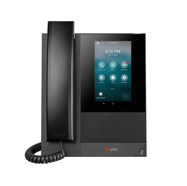 HP Poly CCX 400 Business Media Phone med öppen SIP och PoE-aktiverad