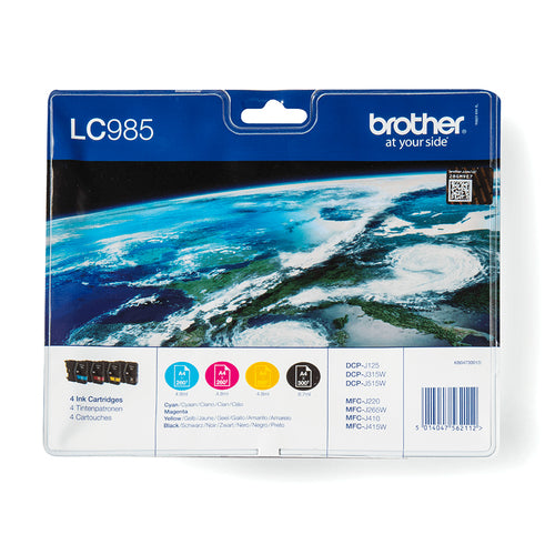 Brother LC985VALBPDR bläckpatroner Original Svart
