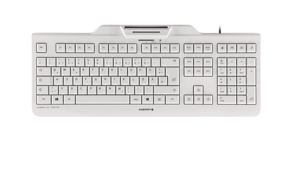 Contour Design KC 1000 SC tangentbord Kontor USB QWERTZ tyska Grå