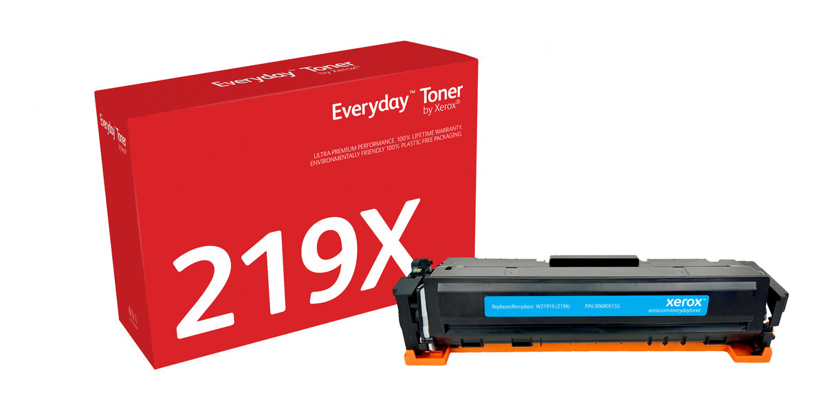 Everyday Cyan Toner by Xerox compatible with HP 219X (W2191X)