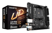 GIGABYTE A520I AC moderkort AMD A520 Uttag AM4 Mini-ITX