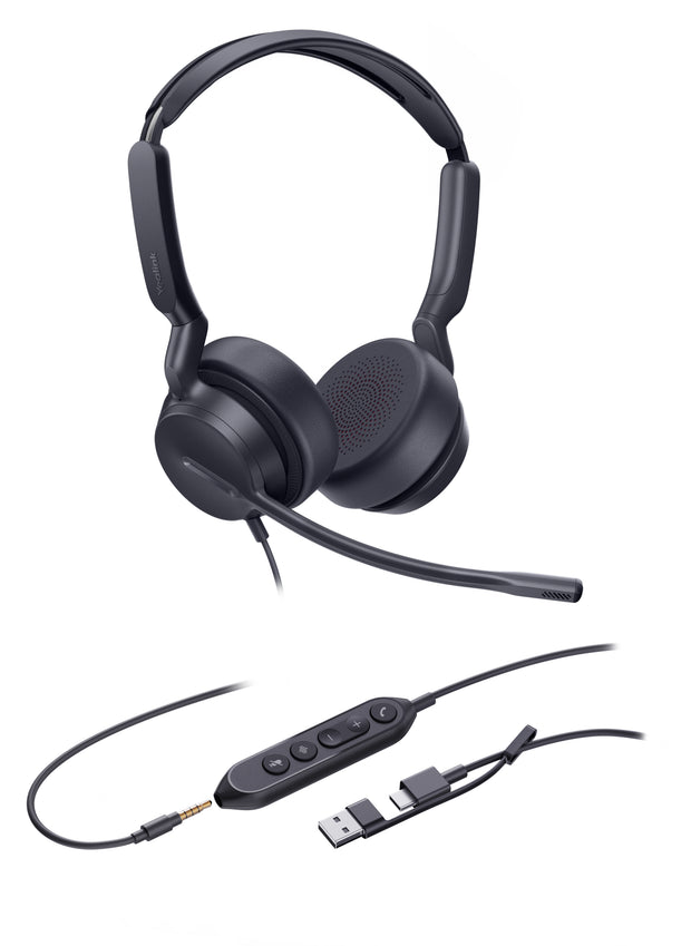 Yealink UH42 SE Dual USB-C/A Headset hörlurar