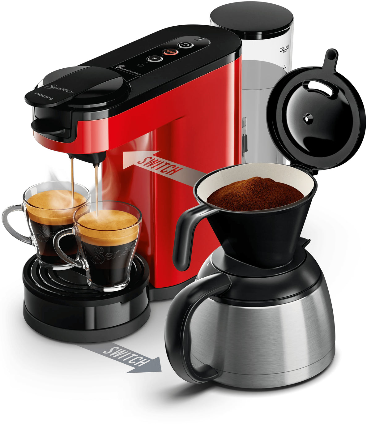 Senseo HD6592/84 kaffemaskin Halvautomatisk Kombinerad kaffebryggare 1 l