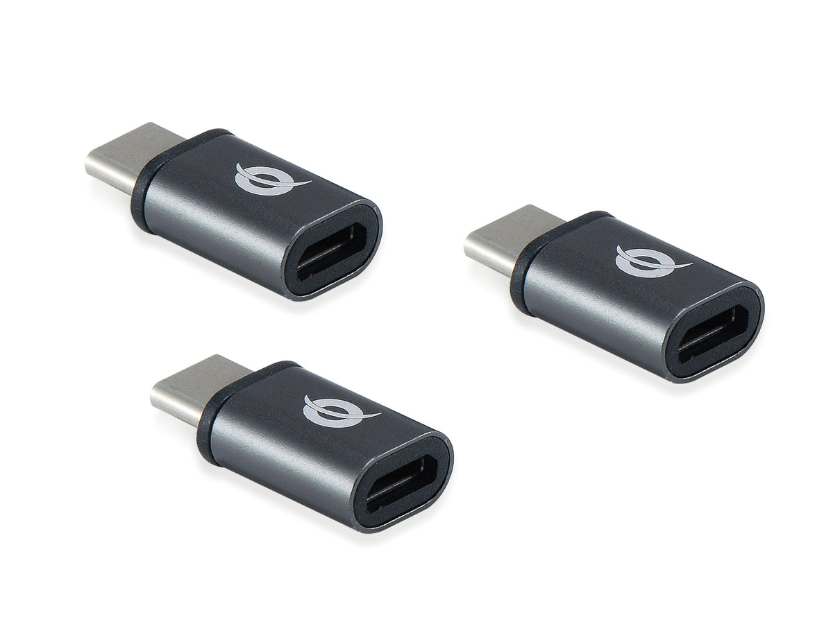 Conceptronic DONN05G kabelomvandlare (hane/hona) USB 2.0 Type-C USB 2.0 Micro Svart
