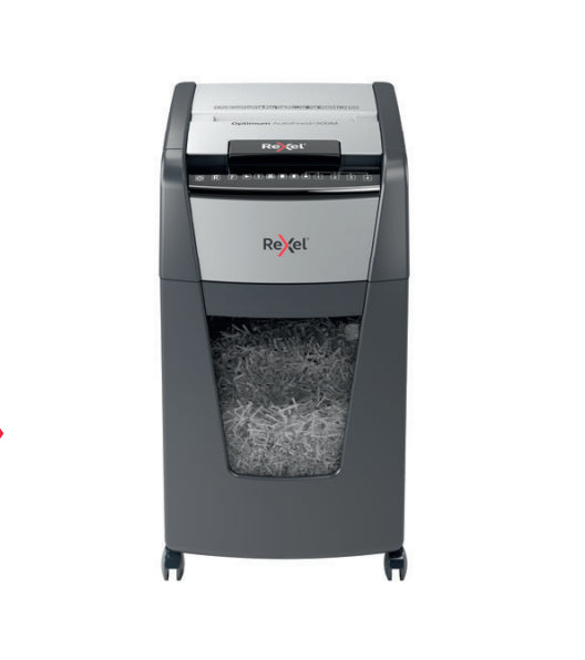 Rexel Optimum Auto+ 300X dokumentförstörare Mikrostrimling Svart