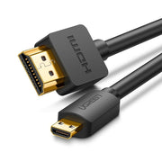 Ugreen HD127 HDMI-kabel 1,5 m HDMI Typ A (standard) HDMI Typ D (micro) Svart