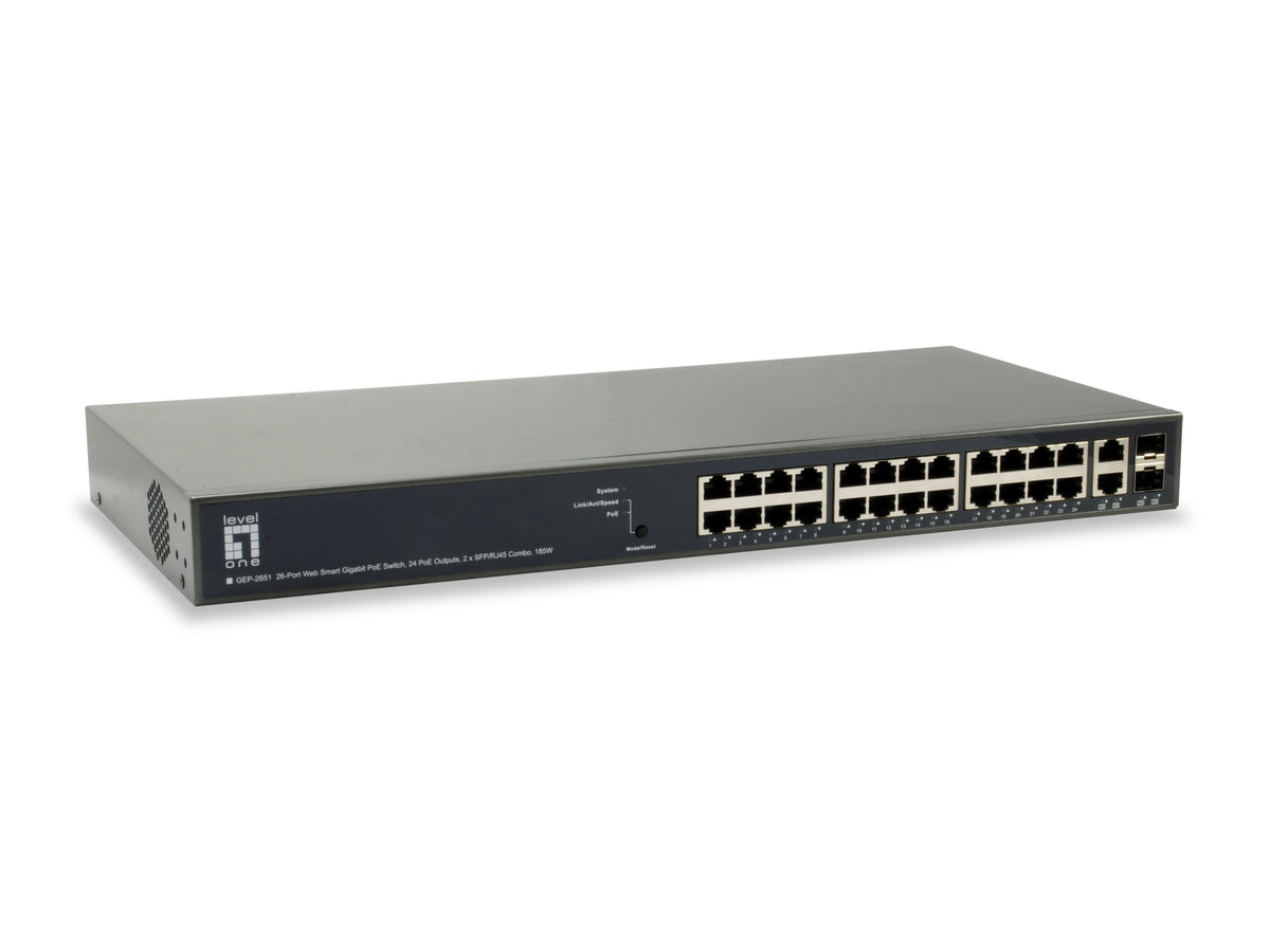 LevelOne GEP-2651 nätverksswitchar hanterad L3 Gigabit Ethernet (10/100/1000)