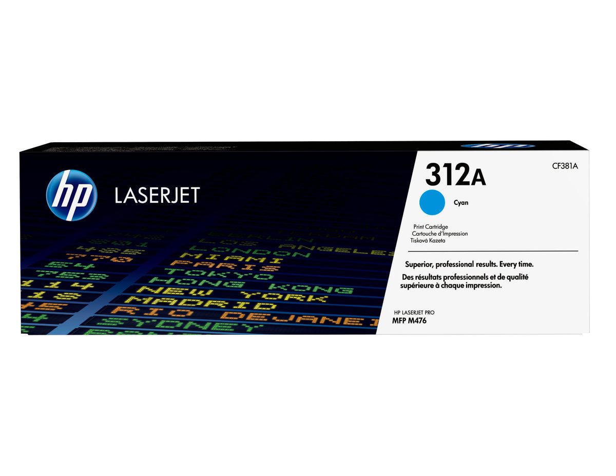 HP 312A cyan LaserJet-originaltonerkassett