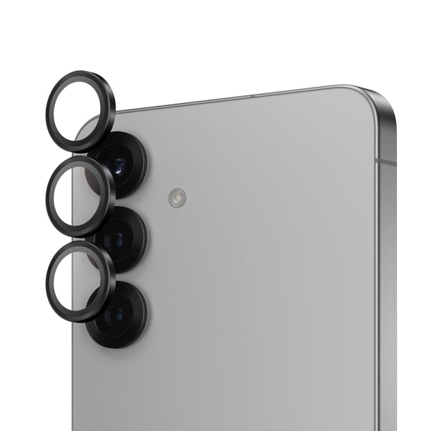 PanzerGlass Hoops Camera Lens Protector Black Samsung Galaxy S25+ Genomskinligt skärmskydd
