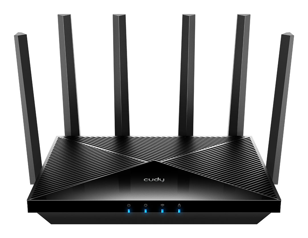Cudy WR11000 trådlös router 2.5 Gigabit Ethernet Triband (2,4 GHz/5 GHz/6 GHz) Svart