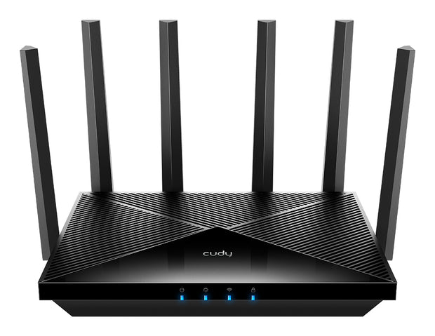 Cudy WR11000 trådlös router 2.5 Gigabit Ethernet Triband (2,4 GHz/5 GHz/6 GHz) Svart