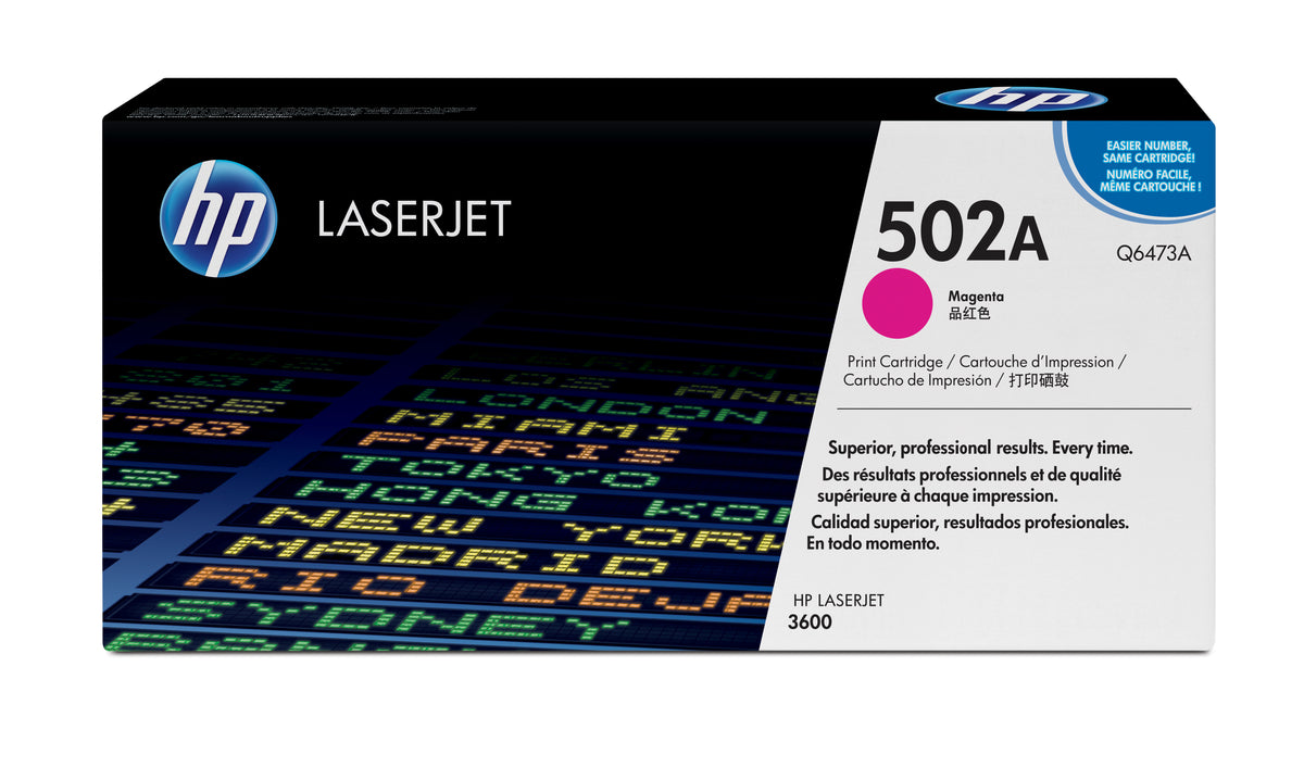 HP 502A magenta original LaserJet tonerkassett