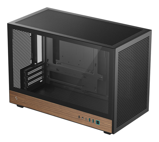 DeepCool CH260 WOOD Micro Tower Svart