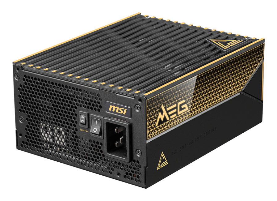MSI MEG Ai1600T PCIE5 strömförsörjningsenheter 1600 W 24-pin ATX Svart