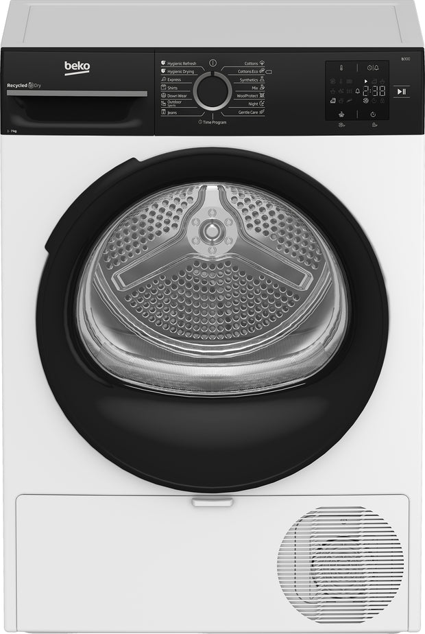 Beko BM3T37249WBB tumlare Fristående Frontmatad 7 kg Vit