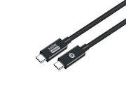 Conceptronic ETTA04B20 USB-kablar USB4 Gen 3x2 2 m USB C 40 Gbit/s 240 W Svart