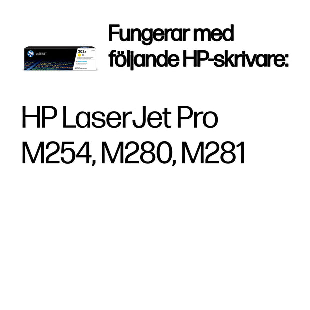 HP LaserJet 203X gul original -tonerkassett med hög kapacitet