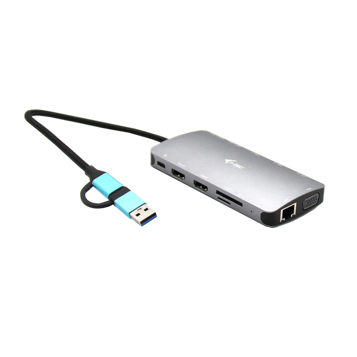 i-tec CANANOTDOCKPD dockningsstationer för bärbara datorer Kabel USB 3.2 Gen 1 (3.1