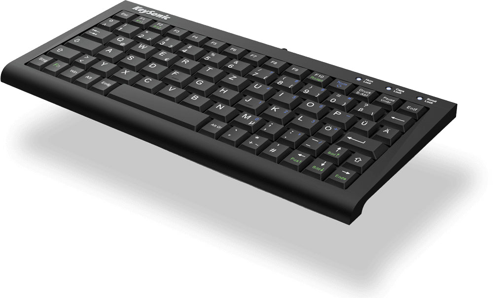 KeySonic ACK-3401U (UK) tangentbord Hem USB QWERTY Engelska (Storbritannien) Svart
