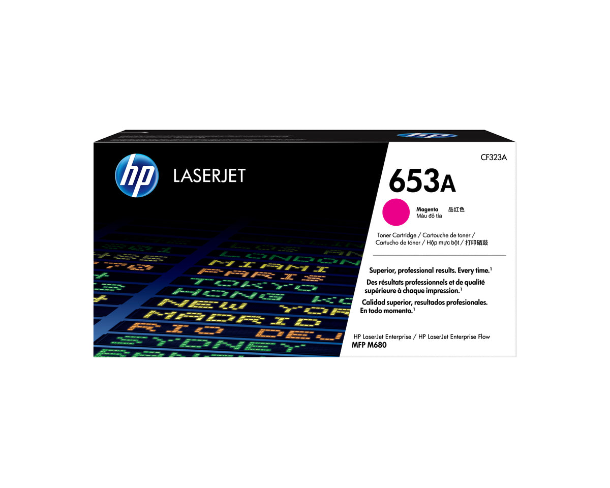 HP 653A magenta original LaserJet tonerkassett