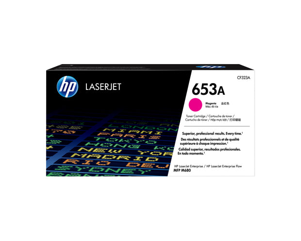 HP 653A magenta original LaserJet tonerkassett