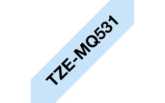 Brother TZEMQ531 etikett-tejp Svart på blått TZe