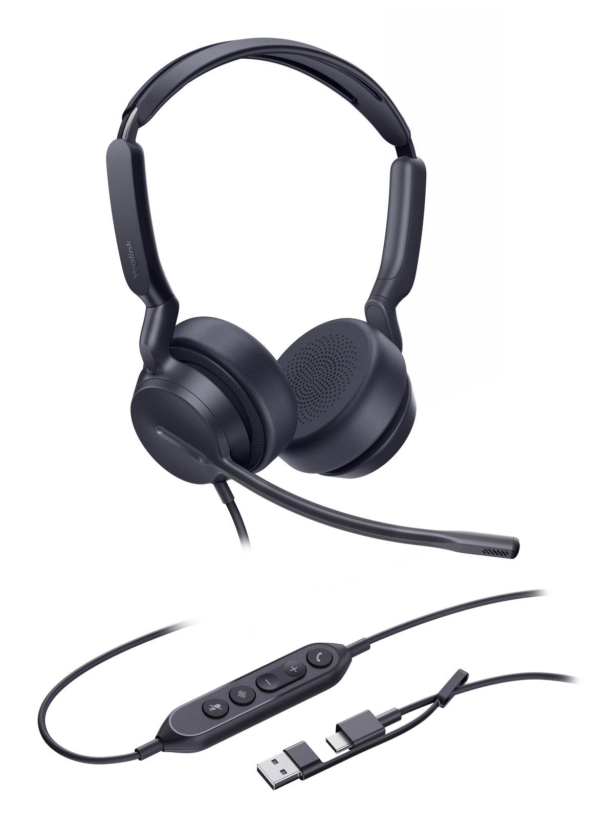 Yealink Dual UC-headset med USB-C/A-anslutning