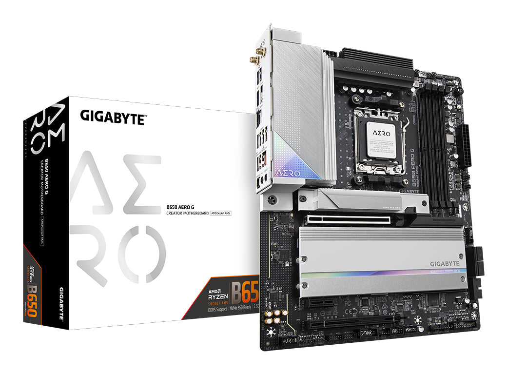 GIGABYTE B650 AERO G moderkort AMD B650 AM5-sockel ATX