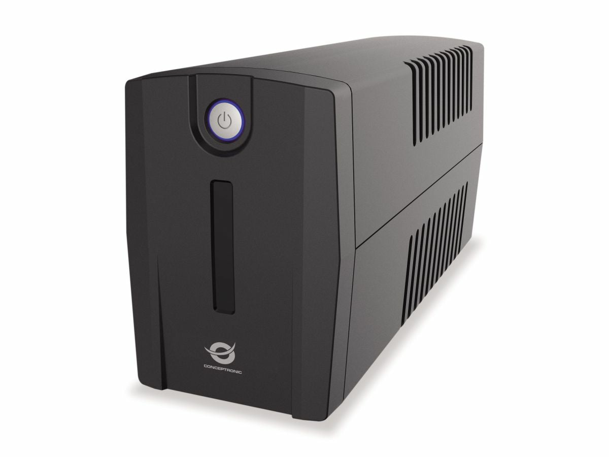 Conceptronic ZEUS07ES strömskydd (UPS) Linjeinteraktiv 1 kVA 600 W 2 AC-utgångar