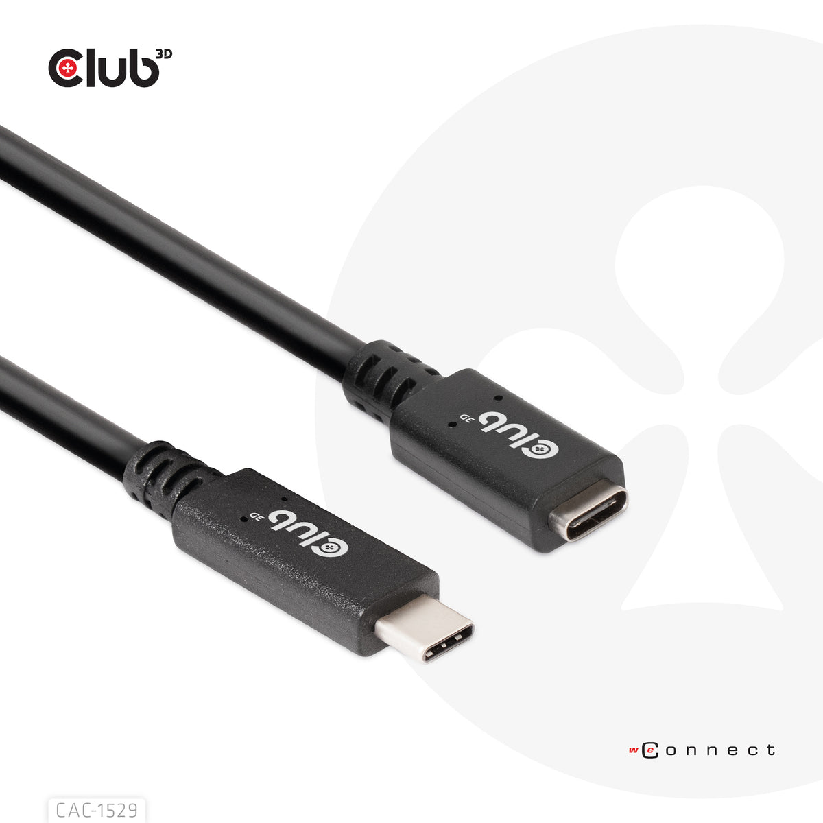 CLUB3D CAC-1529 USB-kablar USB 3.2 Gen 1 (3.1 Gen 1) 2 m USB C 5 Gbit/s 60 W Svart